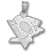 Search : Pittsburgh Penguins NHL New Skating Penguin 5/8" Pendant (Silver)