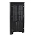 Corner Lighted Curio Cabinet - Black