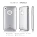 elago S3 Case for iPhone 3G/3GS (High Glossy)-Titanium Metalic Silver + Universal Dock Adapter + S2 Stand included