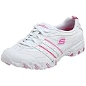 Skechers Women's Compulsions -  Glide Lace Up,White Pink,8.5 M