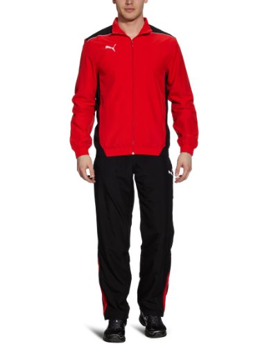 PUMA Herren Trainingsanzug Foundation Woven, puma red-black, XXL, 653093 01 Preisvergleich