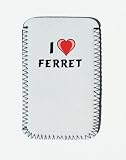 iPhone Case with I Love Ferret - Custom iPhone Holder