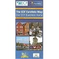 EuroVelo Map ECF / The european cycle route network / Das europ�ische Fahrradnetzwerk: 12 EuroVelo-Routen. 1:4000000