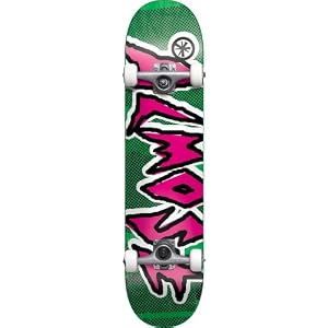 Buy Almost Shark Bite TT Full Complete Skateboard (Green Pink, 7.6-Inch)