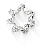 9ct White Gold Diamond Pendant