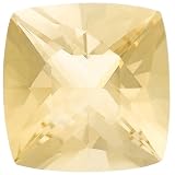 12x12mm Cushion Cut Yellow Scapolite Loose Gemstone