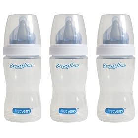 The First Years Breastflow BPA Free Bottle 3-Pack, 9 Oz