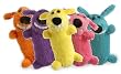 Multipet's Original Loofa Dog Toy in Assorted Colors, 6-Inch