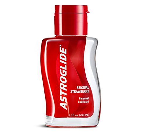 astroglide strawberry personal lubricant 3 pack) Astroglide Strawberry Flavored Water Based Lube, for Men, for  Women, Condom Compatible, 2.5oz main image 0