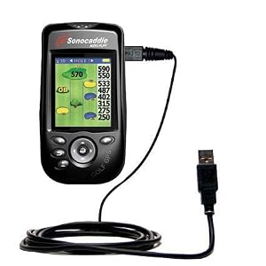 Classic Straight Usb Cable For The Sonocaddie Auto Play Golf Gps With Power Hot Sync And Charge Capabilities - Uses Gomadic Tipexchange Technology