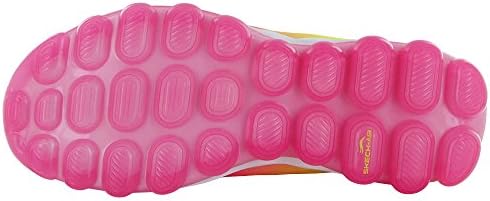 Skechers Women's Perfect Quest Fashion Sneaker,Hot Pink/Lime,7.5 M US