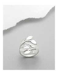 Leaf Ring In 92.5 Sterling Silver