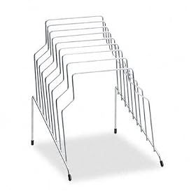 Fellowes Step File, Eight Sections, Wire, 10.125 Inches Width x 12.125 Inches Depth x 11.875 Inches Height, Silver (72604)