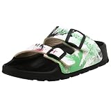  : Birki's Haiti Sandal,Palm Green Red,35 Narrow EU