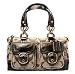Coach Signature Bleecker Zip Satchel Bag 12395 Flint