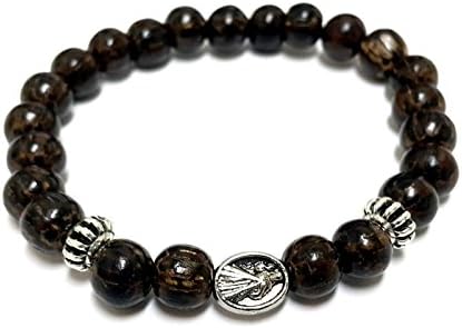 Anna Holy Gifts Catholic Rosary Wooden Beads Bracelet Pre-Wrapped Gift Ready to Give (RB-2)