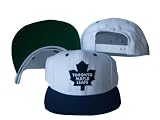 Toronto Maple Leafs White/Blue Two Tone Snapback Adjustable Plastic Snap Back Hat / Cap
