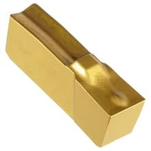 Sandvik Coromant T-Max Q-Cut Carbide Circlip Grooving Insert, 151.3 Style, 4G Geometry, Non-Handed, Neutral Cut, GC235 Grade, Multi-Layer Coating, 1 Edges