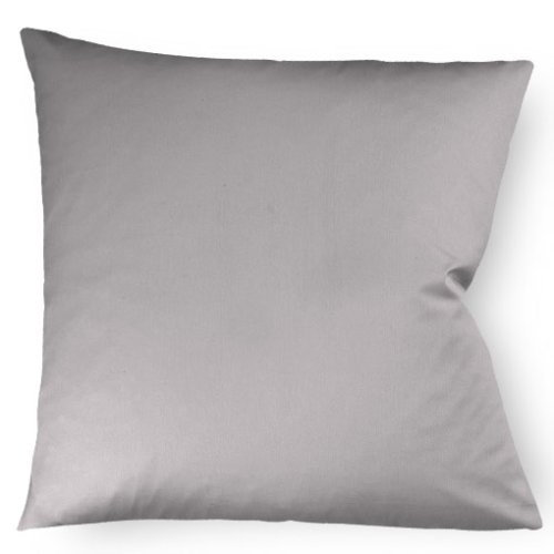 fleuresse Kissenbezug colours 9100-9021, 40x40 cm, Mako Satin, Farbe Grau, 100% Baumwolle, mit Rei&szlig;verschluss