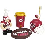 SC Sports Kansas City Chiefs 5 Piece Bathroom Set