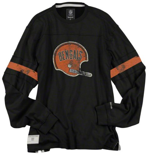 Cincinnati Bengals Vintage Long Sleeve AppliquÃ© Jersey Crew