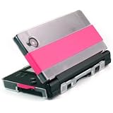Nintendo DSi Kroo Hard Snap on Shell Dual Tone Crystal Case Clear (Hot Pink /...