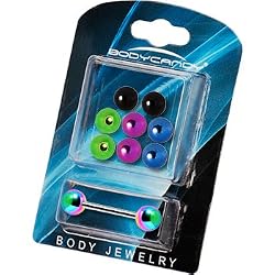 Anodized Titanium 5 Pair Interchangeable Barbell Pack