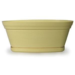 Rush Creek Designs PIM0971018712 Coronado Oval Planter with Built in Tray Honey
