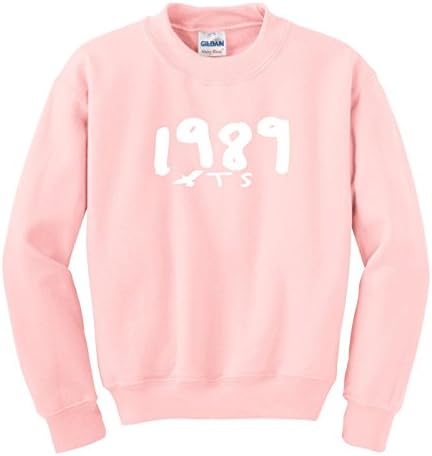 1989 T S Seagull Pullover Sweatshirt Light Pink (Large)