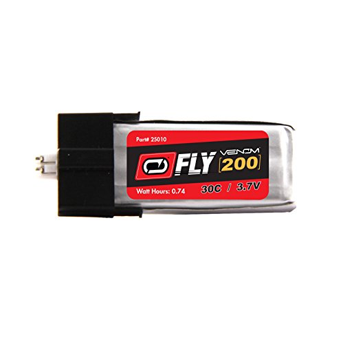 Blade Nano QX 3D 30C 1S 200mAh 3.7V LiPo Battery with JST-MCPX plug by Venom Compare to E-flite EFLB2001S30