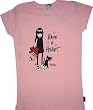 Emily the Strange juniors women's shirt tee Have A Heart Pink