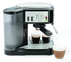 Jura-Capresso 1050-Watt Pump Espresso and Cappuccino Machine, Black/Silver