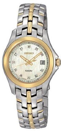 Seiko Diamonds Bracelet Mother-of-pearl Dial Women's watch #SXDC12