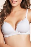 Non-Wired Lace Padded T-Shirt Bra with Modal [T33-3019-S-BGHF]