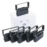 BM337/BR337 Cash Register/OS Ribbon, Nylon, Black, Six per Box