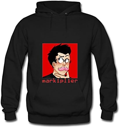 SuiyueGuan Mens Hoodies Markiplier Hilarious Gaming Black Size XXXL