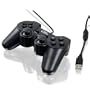 CSL USB Gamepad C100 f�r PC inkl. Dual Vibration | Joypad Controller | Plug & Play | schwarz | Windows 7 + Windows 8