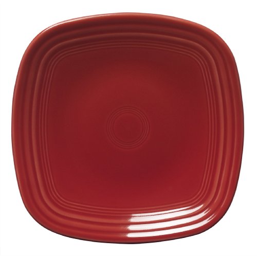 Fiesta 9-1/8-Inch Square Luncheon Plate  Scarlet On Sale