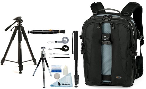 Lowepro Vertex 200 AW SLR Camera/Notebook Backpack + Accessory Kit for Canon EOS Rebel T3/T3i/T2i/T1i/EOS 1D MARK III/1D MARK IV/1DS MARK II/5D/7D/20D/30D/40D/50D/60D/XS/Xsi/Xti SLR Cameras
