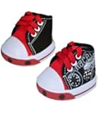 Black "Boy Racing" Shoes Teddy Bear Clothes Fits Most 14" - 18" Build-a-bear, Vermont Teddy Bears, and Make Your Own Stuffed Animals