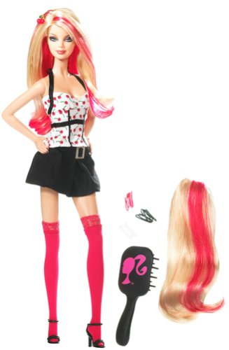 Childrens Toyshop  Toys : Barbie Top Model Assignment Hair Barbie
