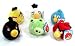 Angry Birds 5" Plush Set-Red Bird, Black Bird, Blue Bird, Yellow Bird,White Bird and Piglet