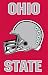 Ohio State Buckeyes Helmet Applique Embroidered Banner Flag 44x28 NCAA College Athletics Fan Shop Sports Team Merchandise