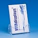 VITAdisplays� Visitenkartenhalter / Visitenkartenst�nder / Visitenkarten-Aufsteller, Hochformat, Transparent (NE-195)