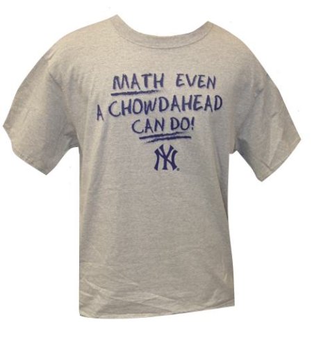 New York Yankees Math Even A Chowdahead Can Do 26X World Series Championship T-shirt