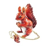 Coffret &agrave; Bijoux "Ecureuils" + bijou