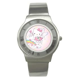 Stainless Steel Watch of Art Deco Hello Kitty Angel