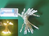 Micro-LED-Lichterkette m. Batterie/ Schalter 20er transparent – warmes Licht Picture