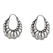 Bali Earrings Sterling Silver India Fashion 1.25 inch