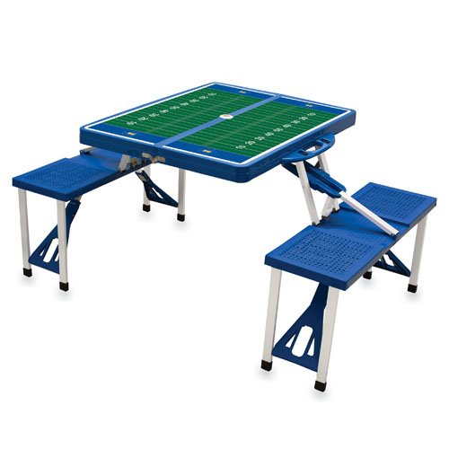 Picnic Time 811-00-139-865 McNeese State Folding Picnic Table,
